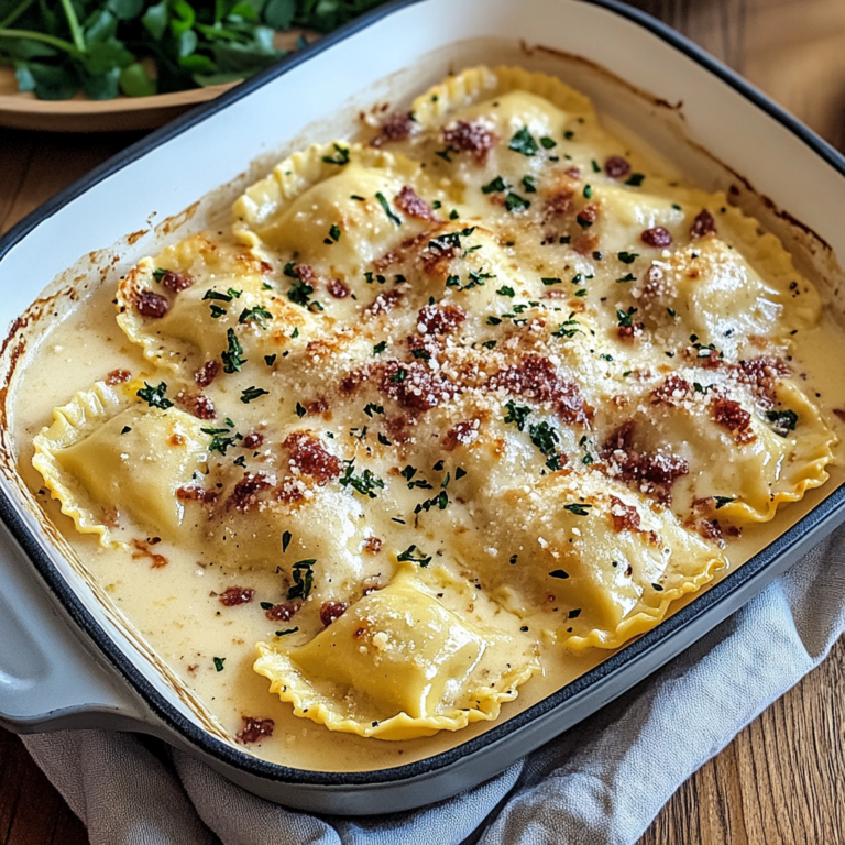 Irresistible Olive Garden-Inspired Ravioli Carbonara Recipe