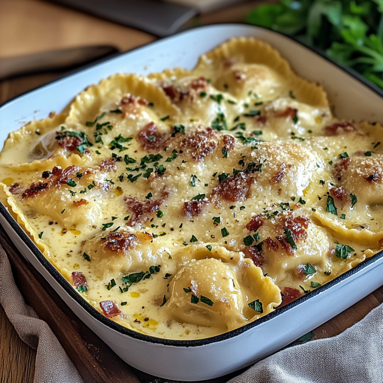 Irresistible Olive Garden-Inspired Ravioli Carbonara Recipe