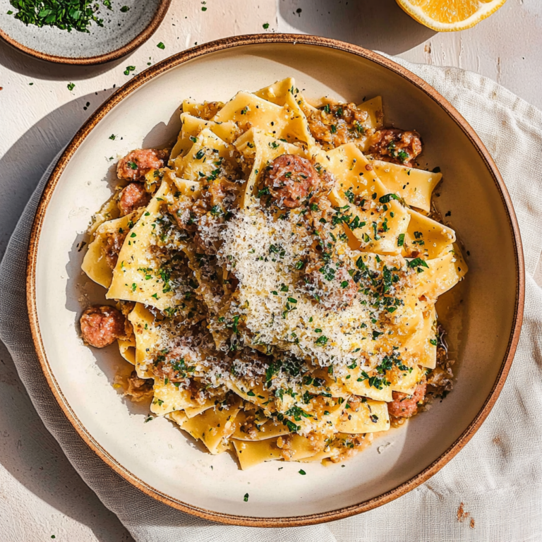 Irresistible Saucy Sausage and Lemon Pasta Recipe