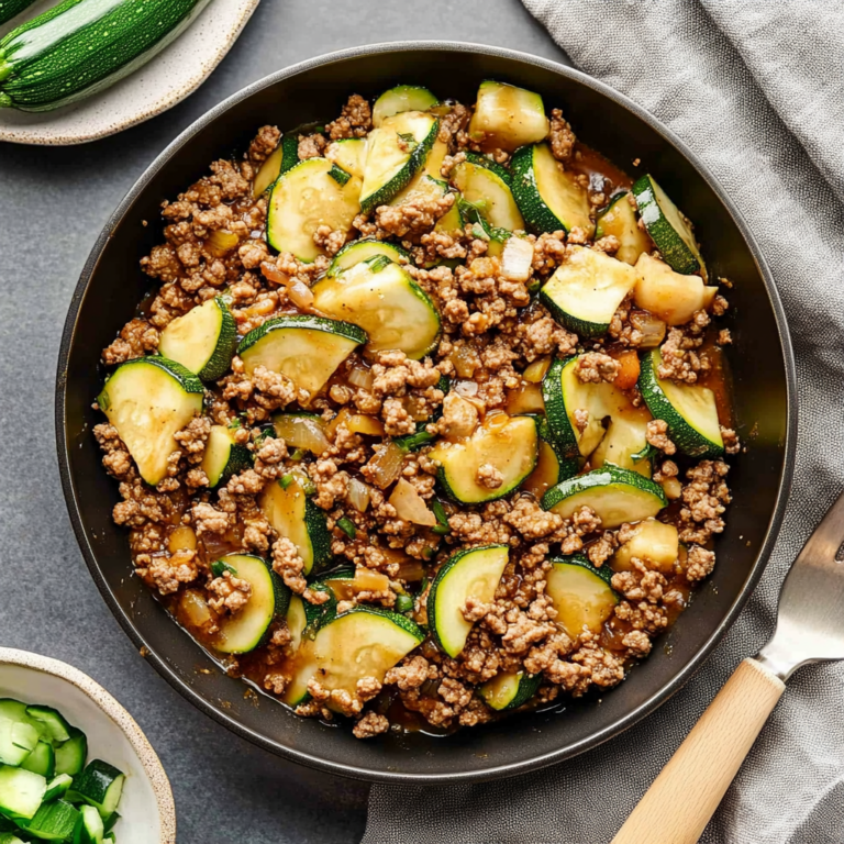 Delicious Savory Ground Turkey Zucchini Skillet Recipe