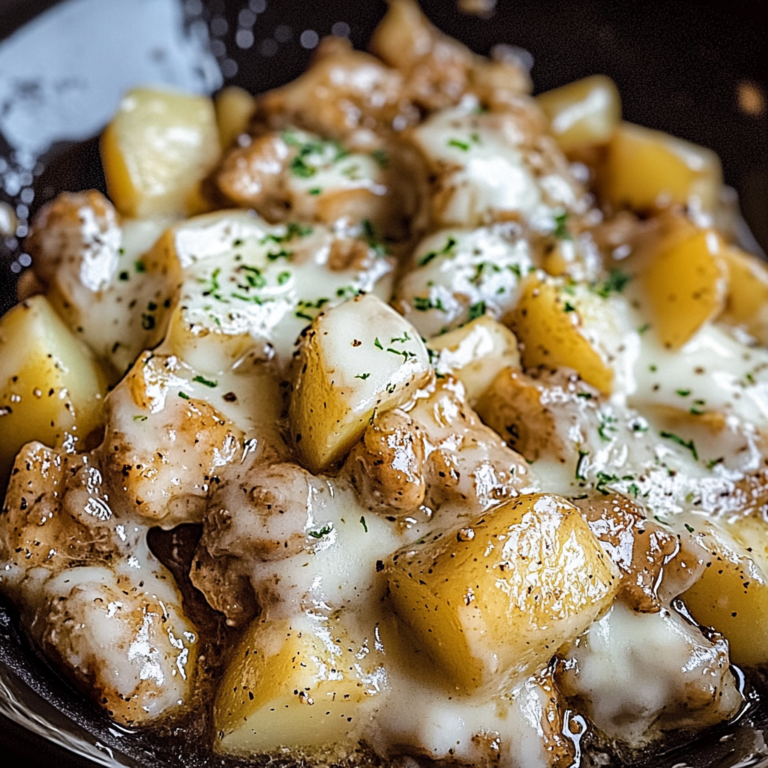 Irresistible Slow Cooker Garlic Parmesan Chicken & Potatoes