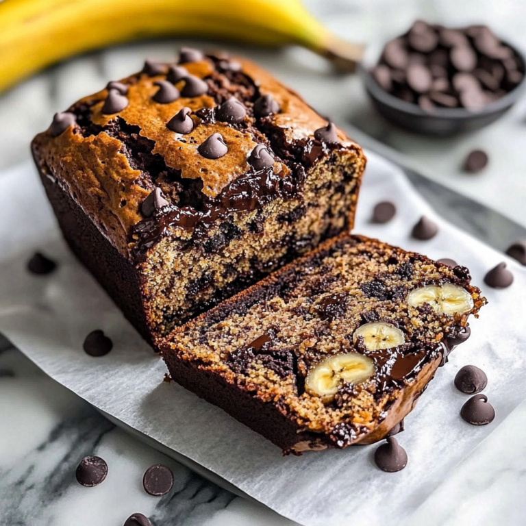 Ultimate Super Moist Chocolate Chip Banana Bread Recipe