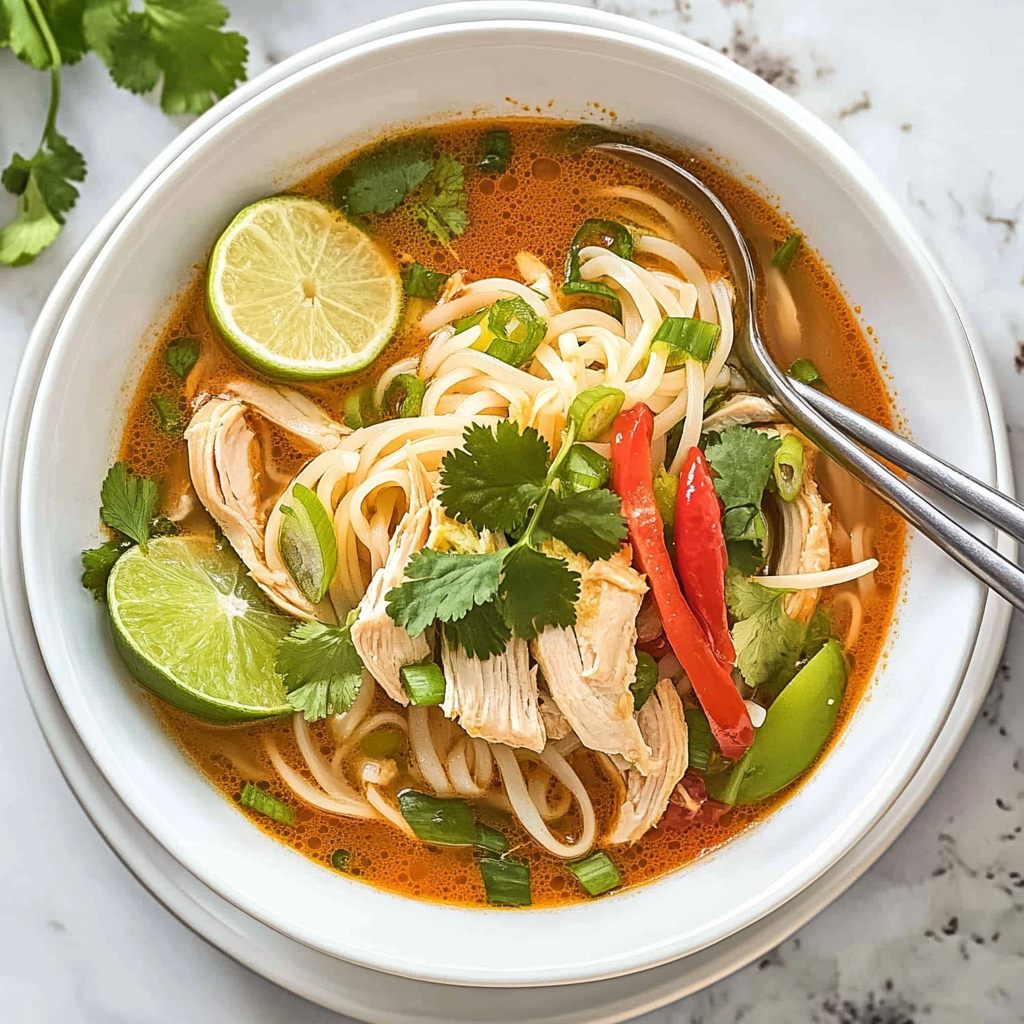 Ultimate Thai Chicken Noodle Soup in 30 Minutes!