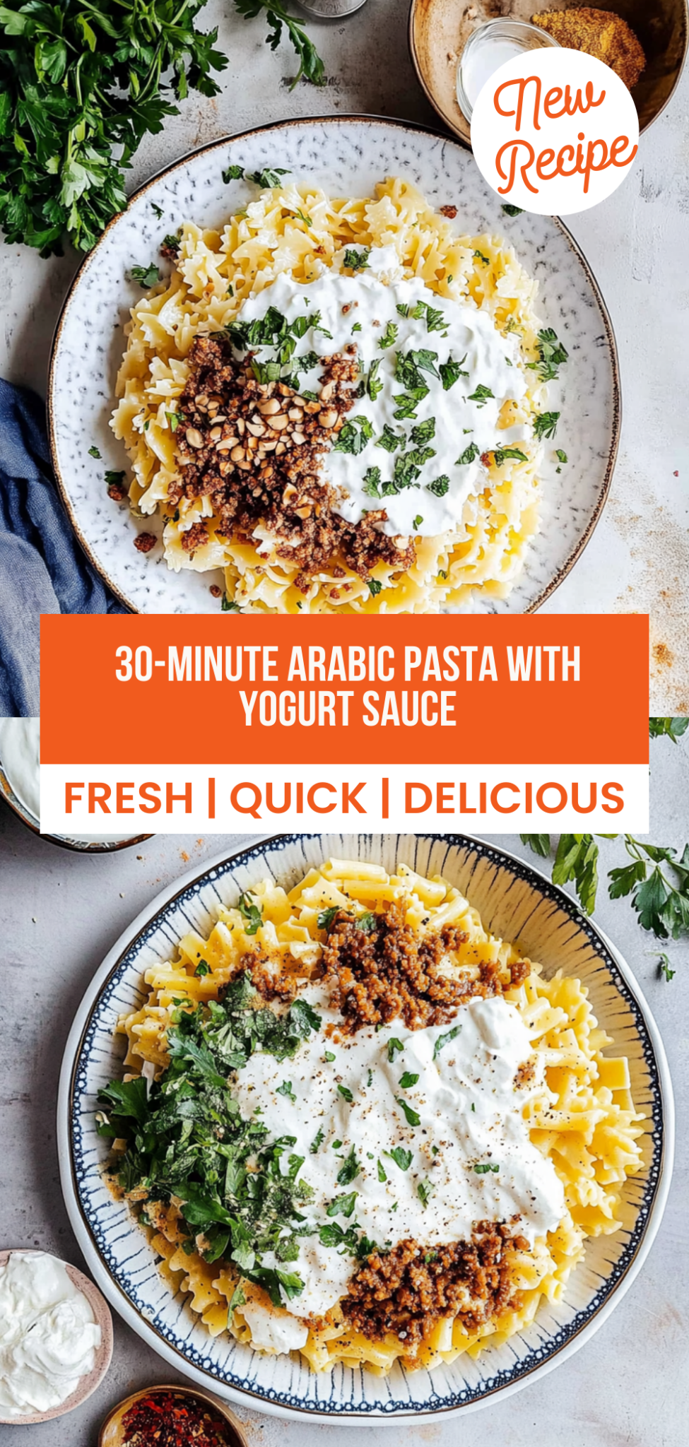 Quick & Flavorful 30-Minute Arabic Pasta with Yogurt Sauce - Simple ...