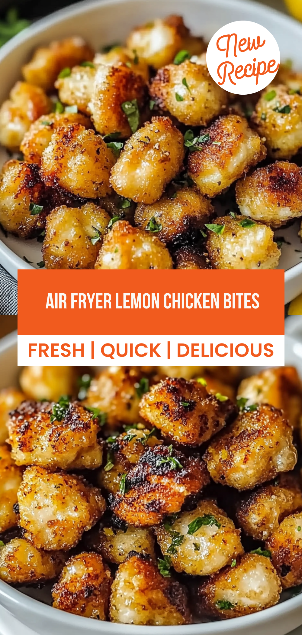 Air Fryer Lemon Chicken Bites