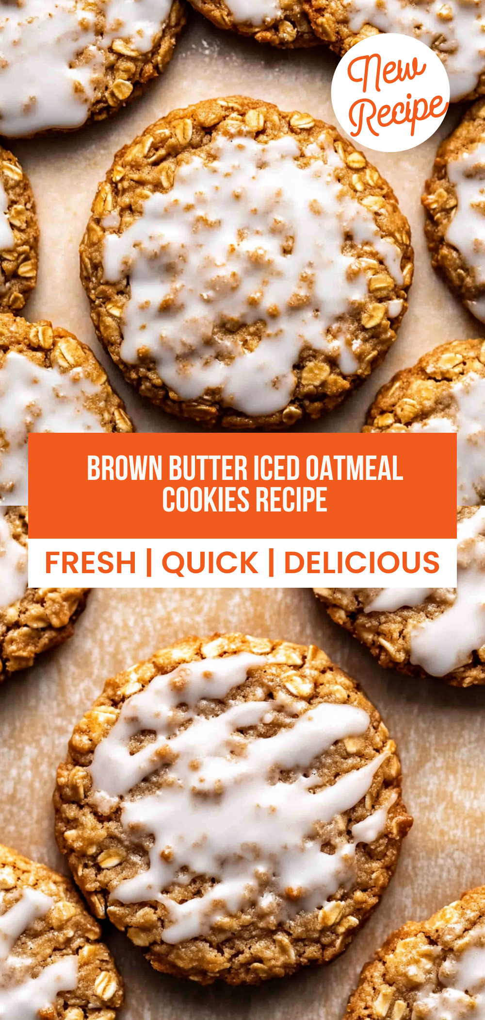 Brown Butter Iced Oatmeal Cookies Recipe