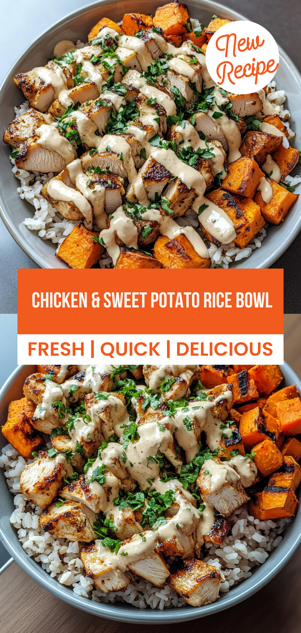 Chicken & Sweet Potato Rice Bowl