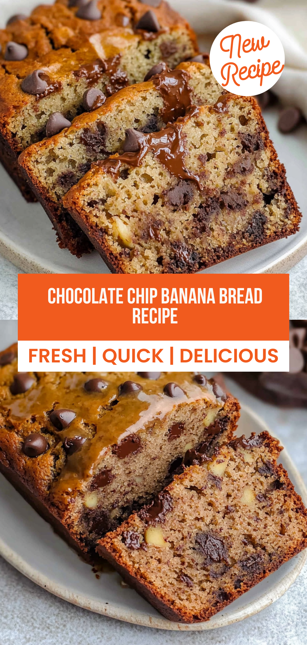 Chocolate Chip Banana Bread Recipe