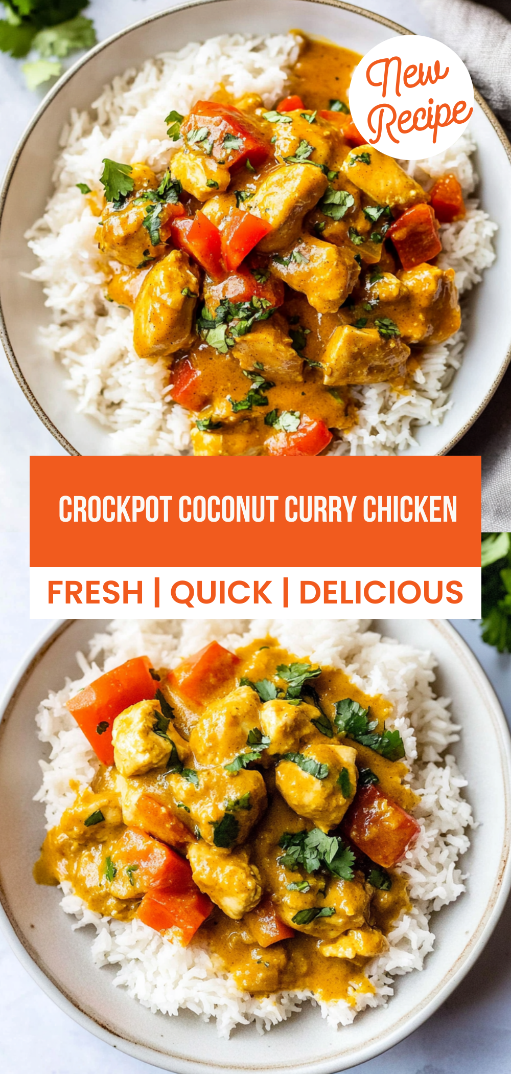 Crockpot Coconut Curry Chicken