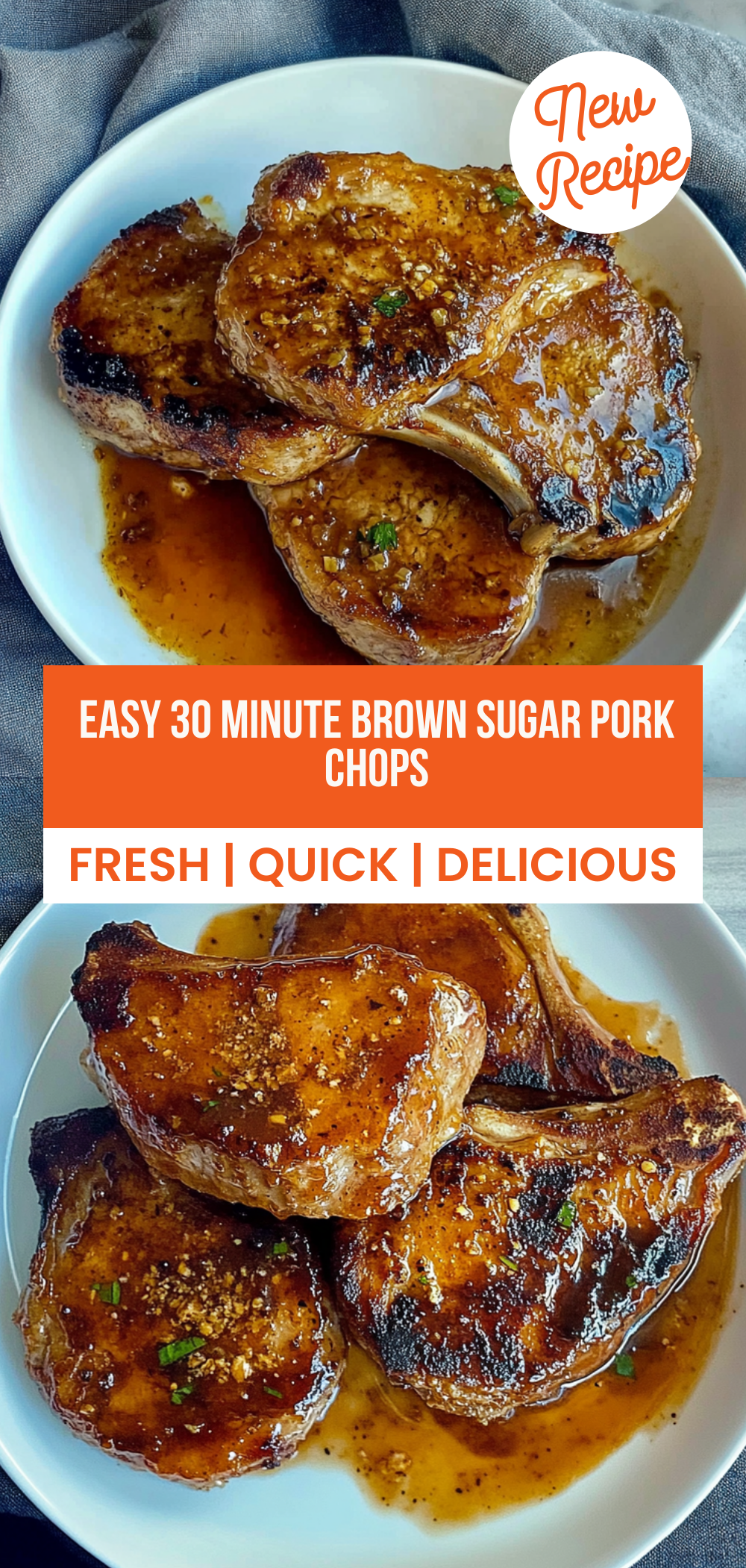 Easy 30 Minute Brown Sugar Pork Chops