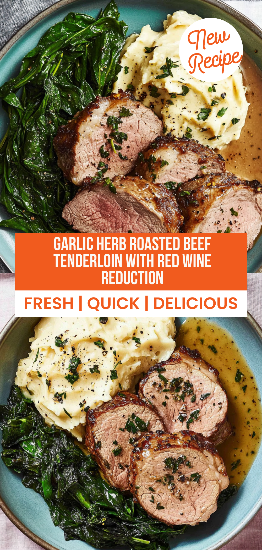 Garlic Herb Roasted beef Tenderloin