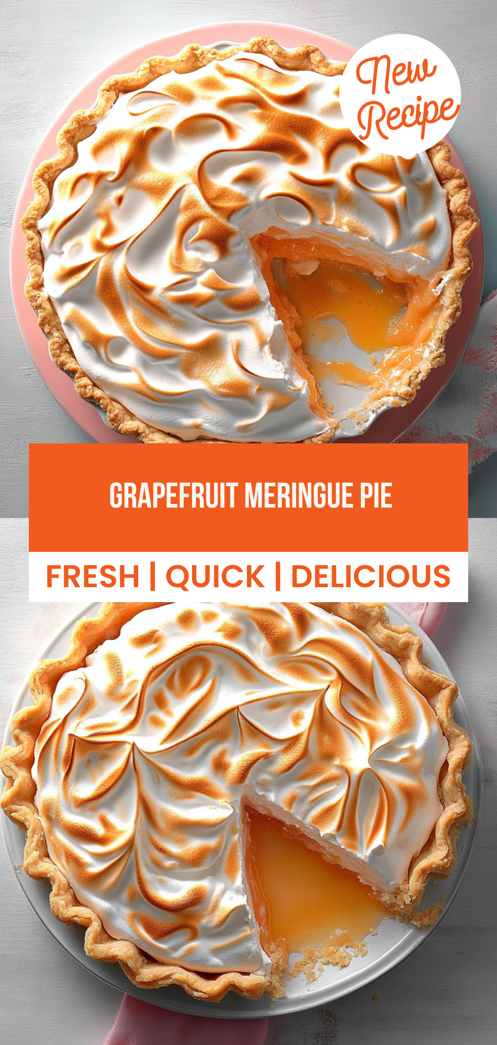 Grapefruit Meringue Pie