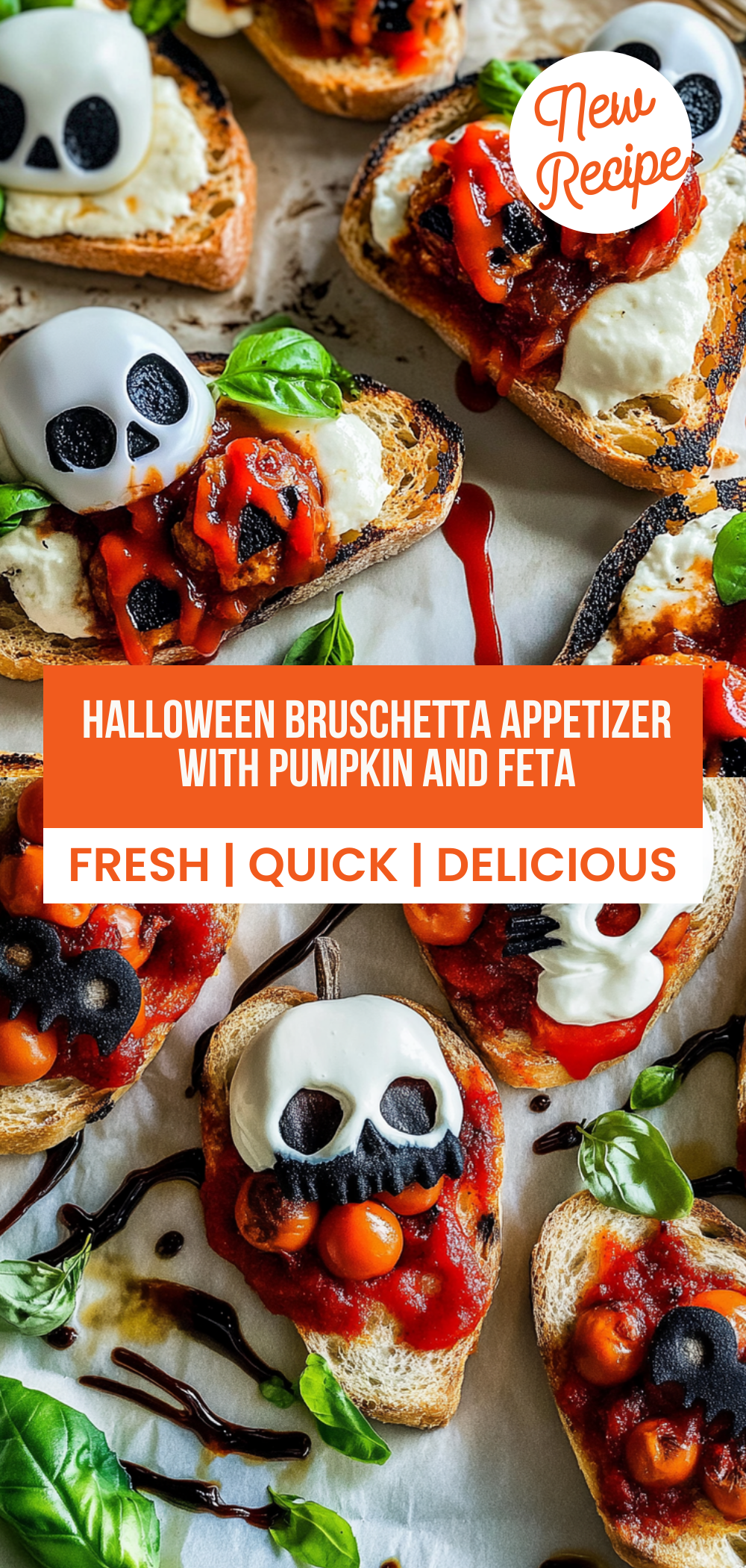 Halloween Bruschetta Appetizer
