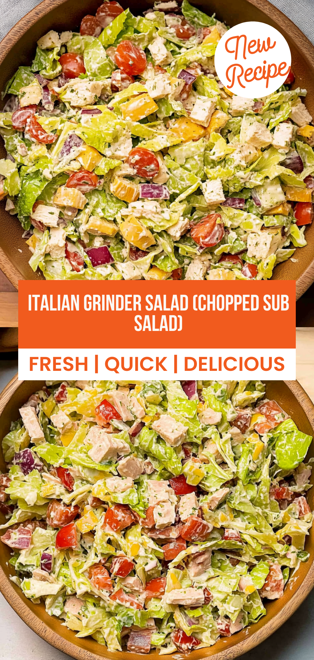 Italian Grinder Salad (Chopped Sub Salad)