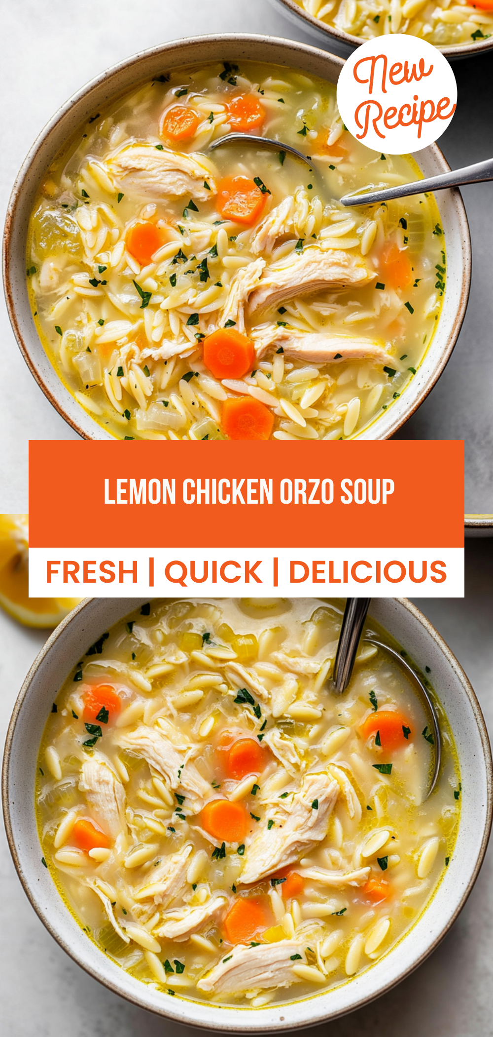 Lemon Chicken Orzo Soup