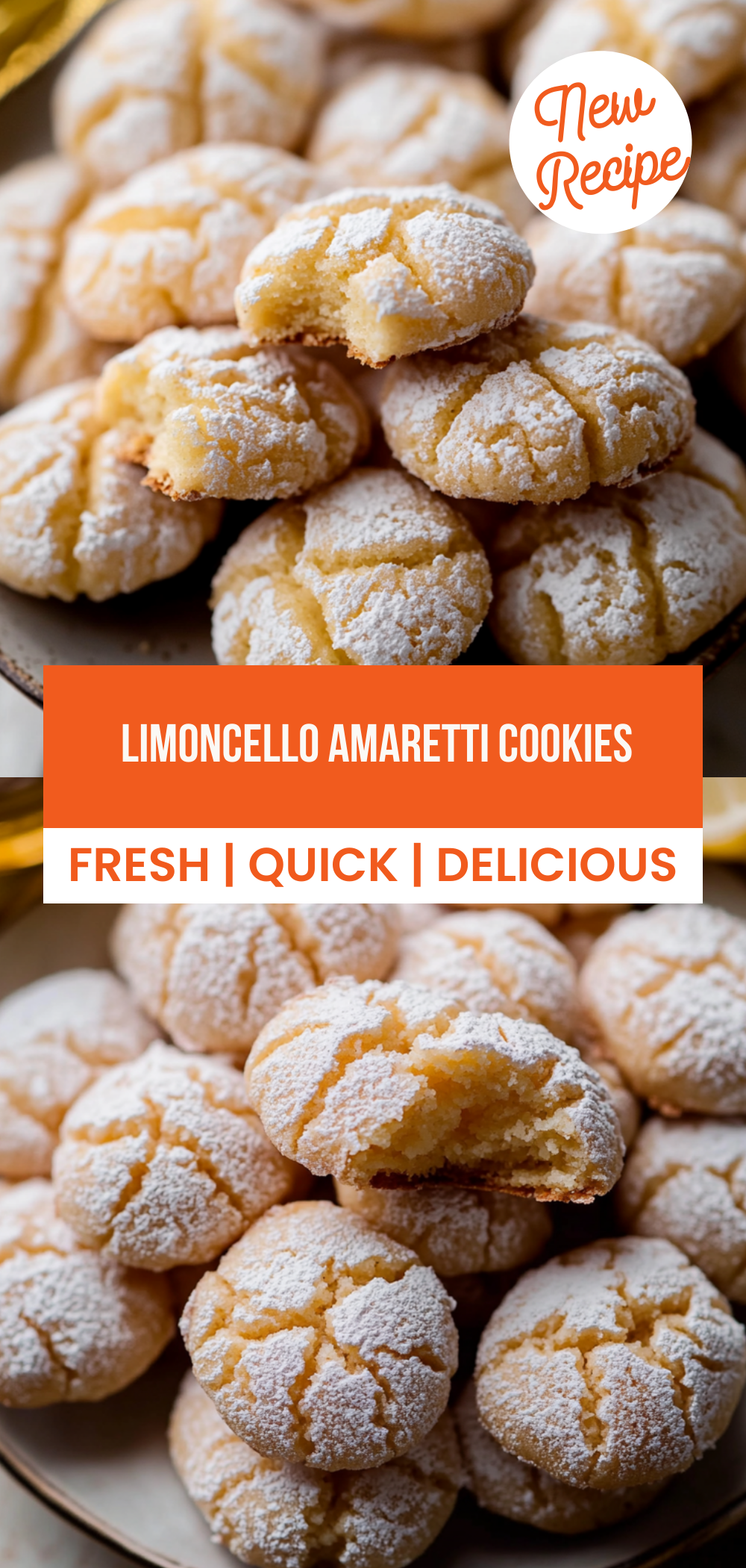 Limoncello Amaretti Cookies