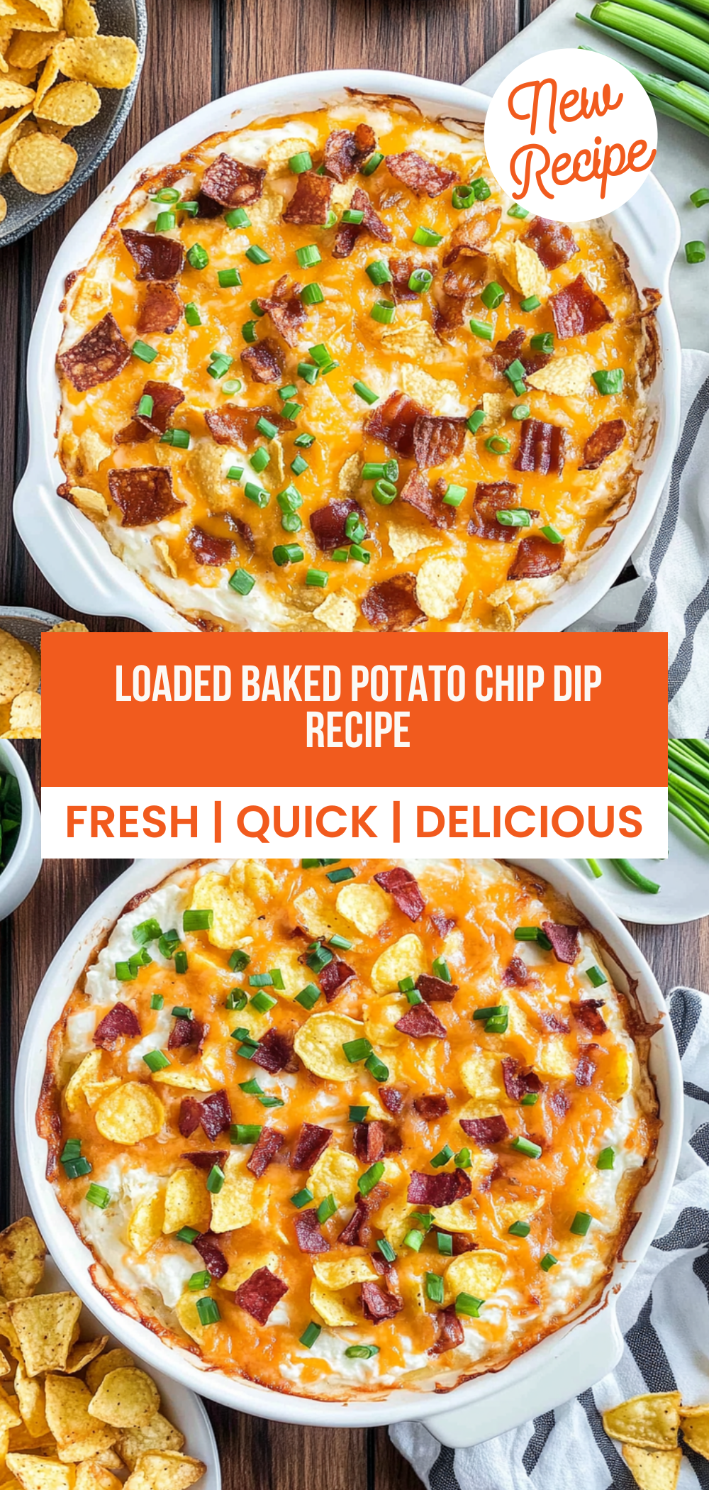 Loaded Baked Potato Chip Dip Recipe