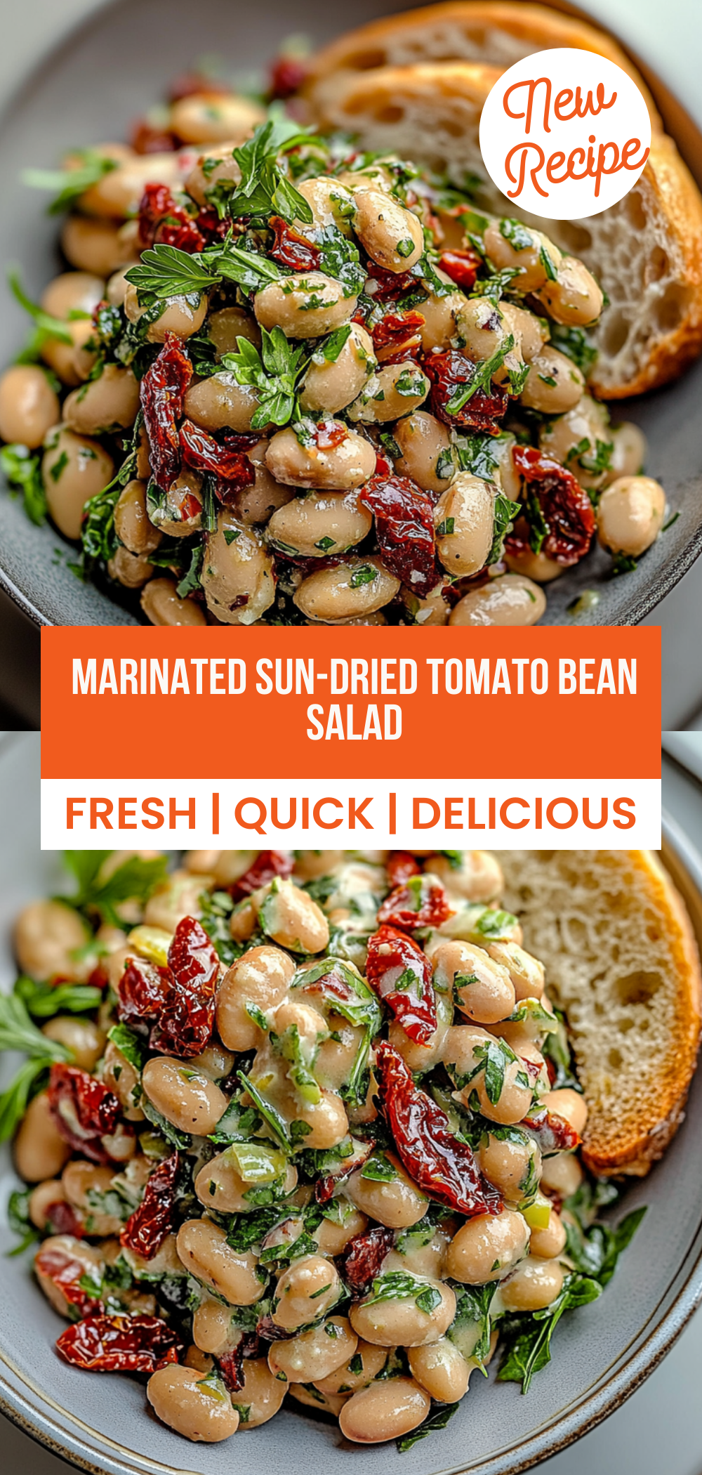 Marinated Sun-dried Tomato Bean Salad