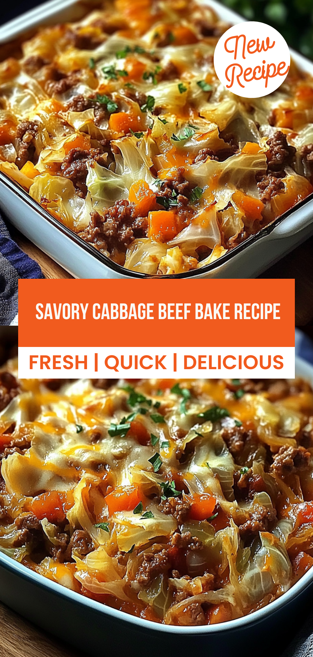 Savory Cabbage Beef Bake Recipe
