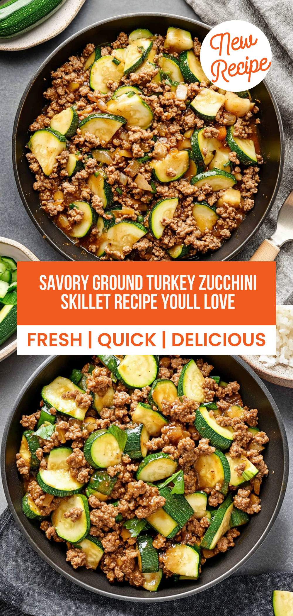 Savory Ground Turkey Zucchini Skillet Recipe Youll Love