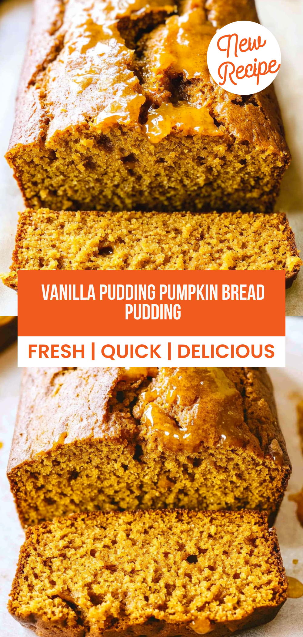 Vanilla Pudding Pumpkin Bread