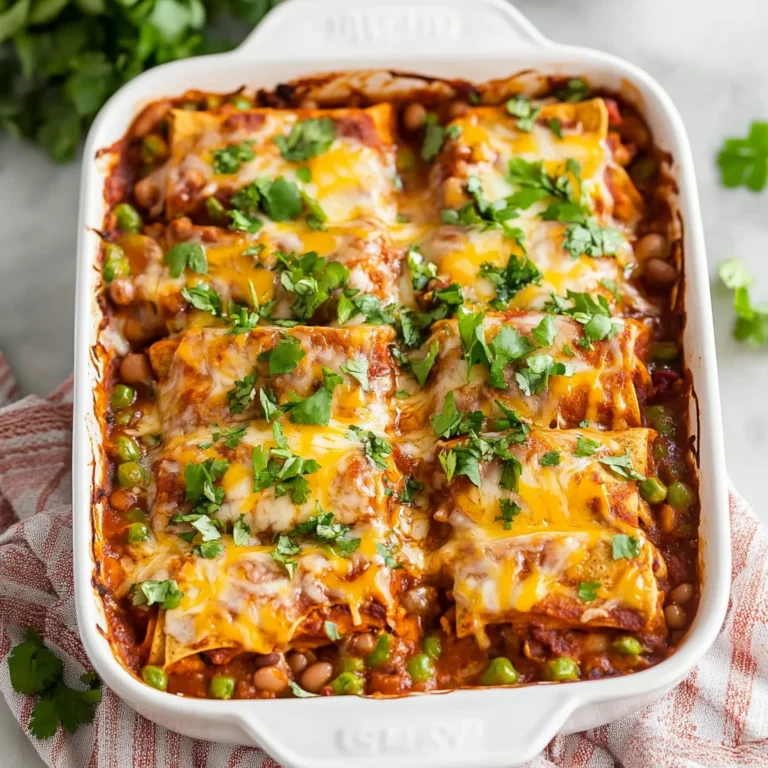 Bean and Cheese Enchilada Casserole: Comforting and Cheesy
