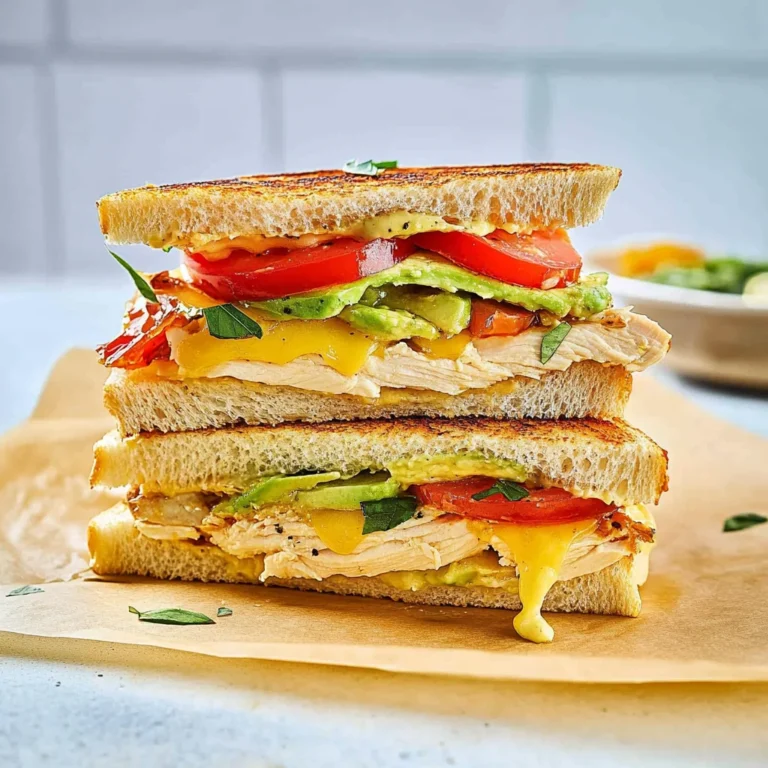 Chicken Avocado Melt Sandwich: Creamy and Satisfying Delight