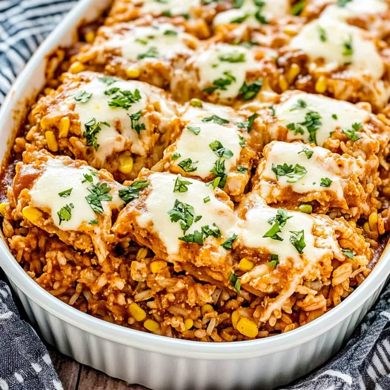 Chicken Enchilada Rice Casserole: Hearty and Flavorful De…