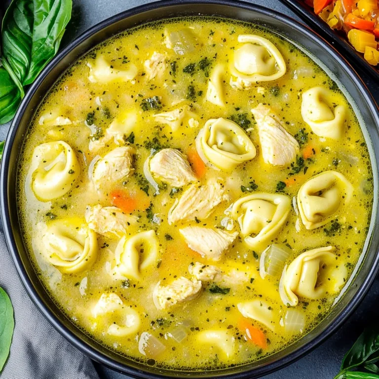 Chicken Pesto Tortellini Soup: Cozy Weeknight Winner