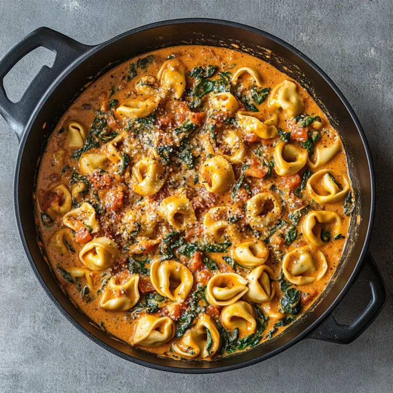Creamy Spinach Tomato Tortellini Recipe: A Flavorful Delight