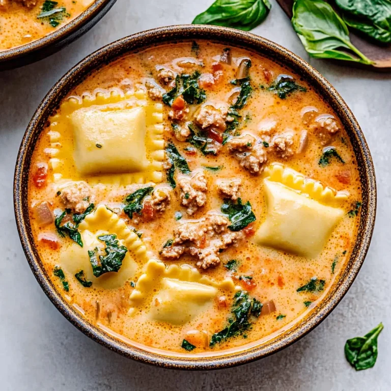 Creamy Tuscan Ravioli Soup: Comfort in Every Spoonful