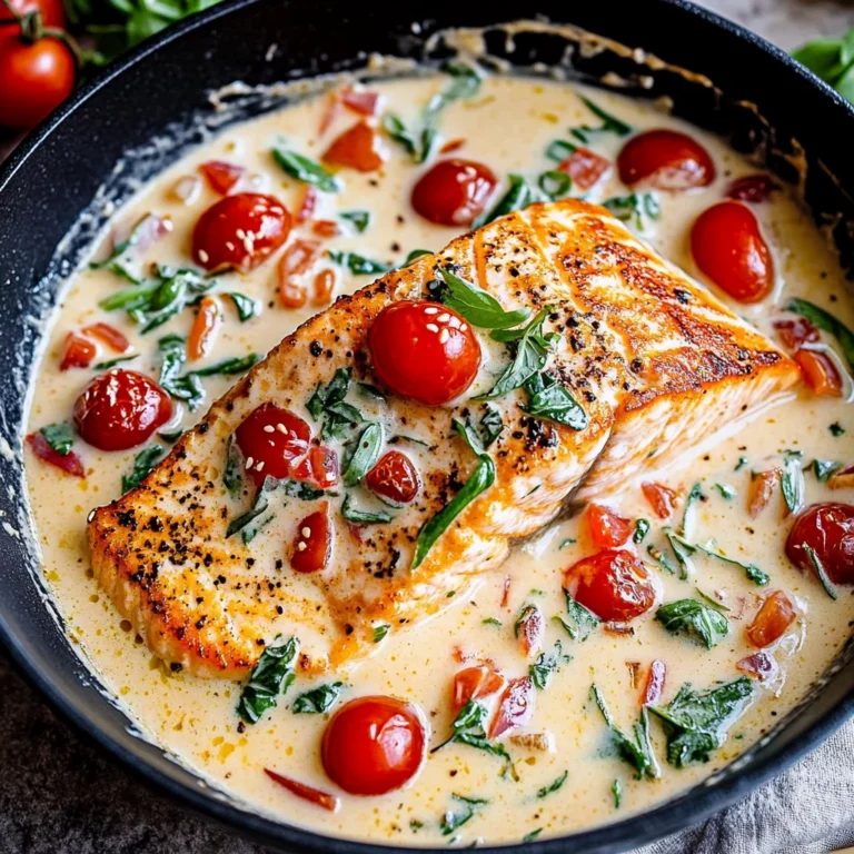 Creamy Tuscan Salmon: A Flavorful Family Favorite