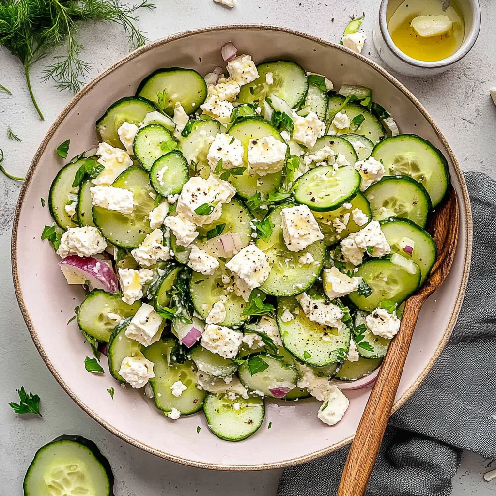 Cucumber Feta Salad Recipe: Refreshing and Flavorful Delight