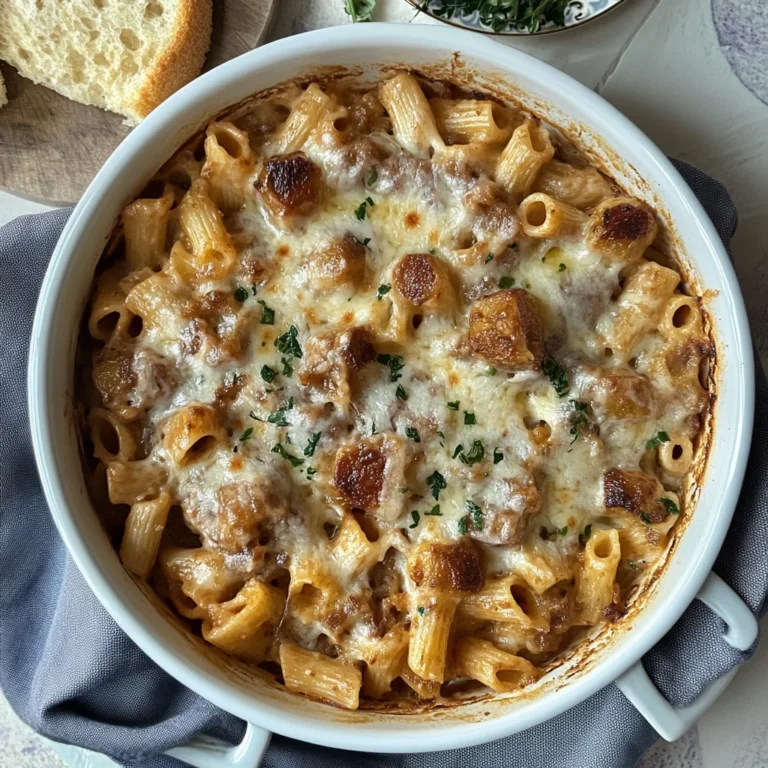 French Onion Soup Pasta Recipe: Comfort in Every Bite