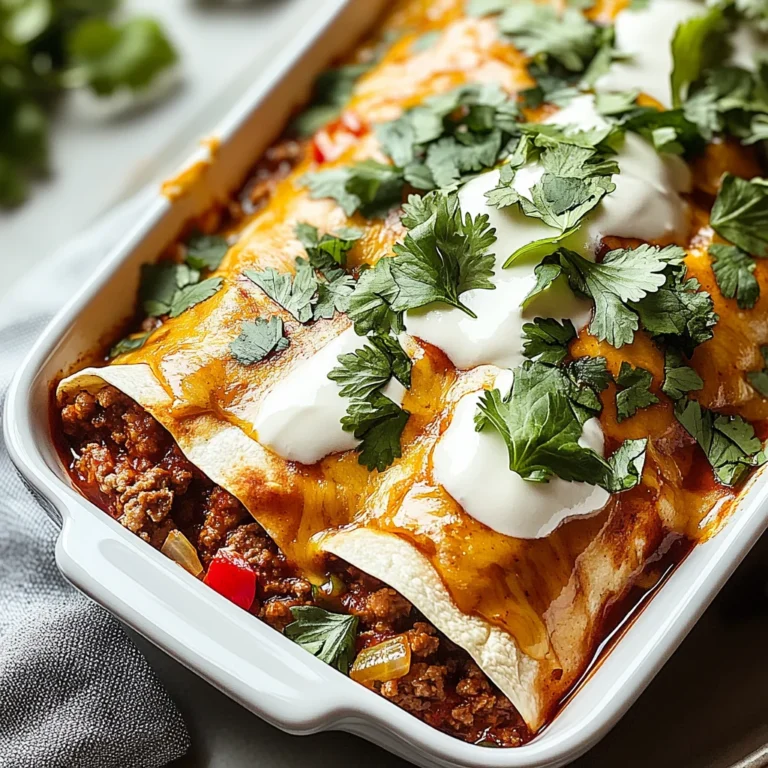Ground Beef Enchiladas: Flavorful Weeknight Delight