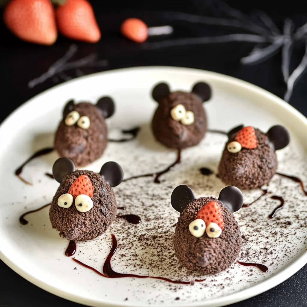 Halloween Dessert – Adorable Strawberry and Chocolate Fud…
