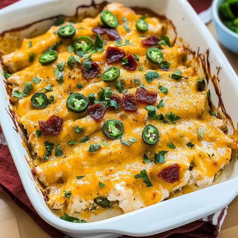Jalapeño Chicken Popper Bake: Creamy and Spicy Delight