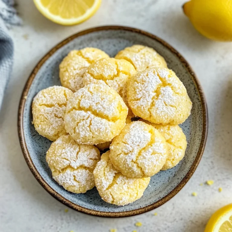 Lemon Crinkle Cookies: Zesty and Irresistibly Soft