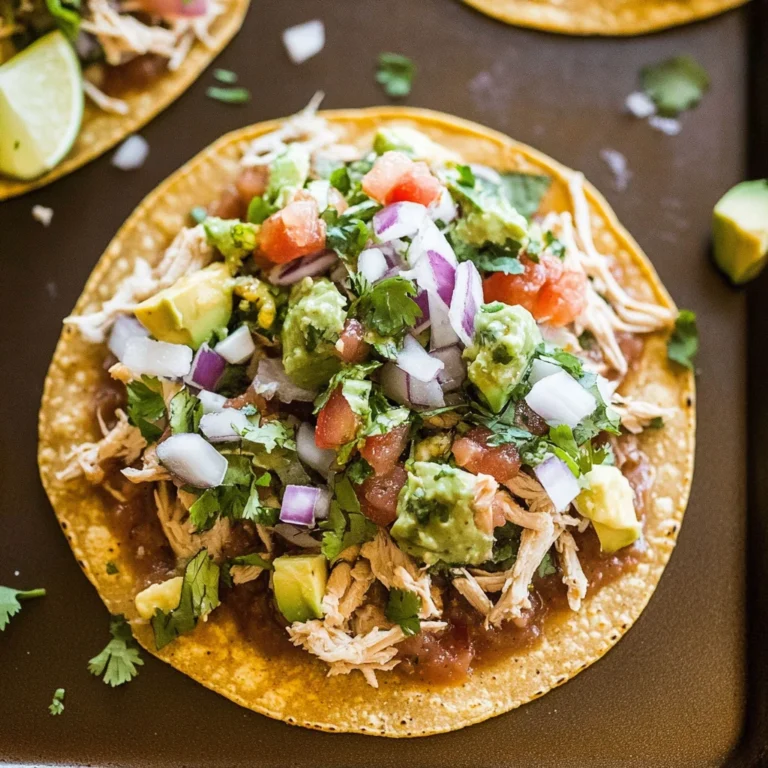 Mexican Rotisserie Chicken Tostadas: A Flavor Explosion!