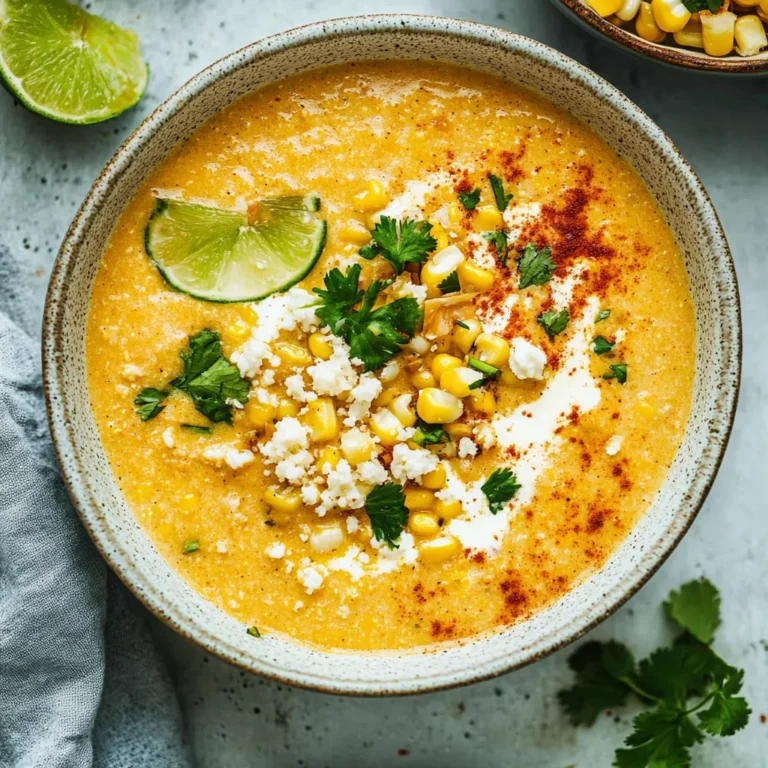 Mexican Street Corn Soup: Creamy & Flavor-Packed Delight