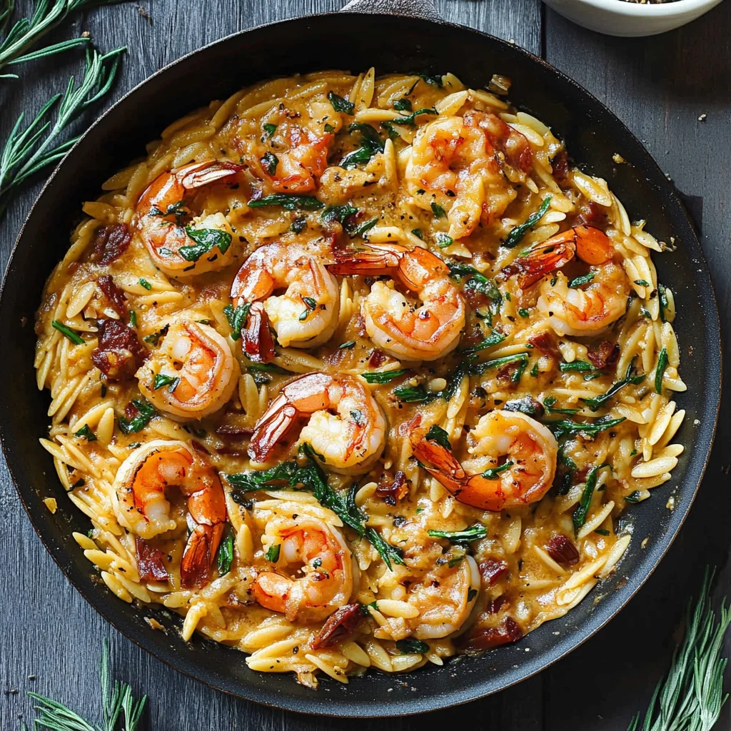One Pan Parmesan Orzo with Shrimp: Ultimate Comfort Food