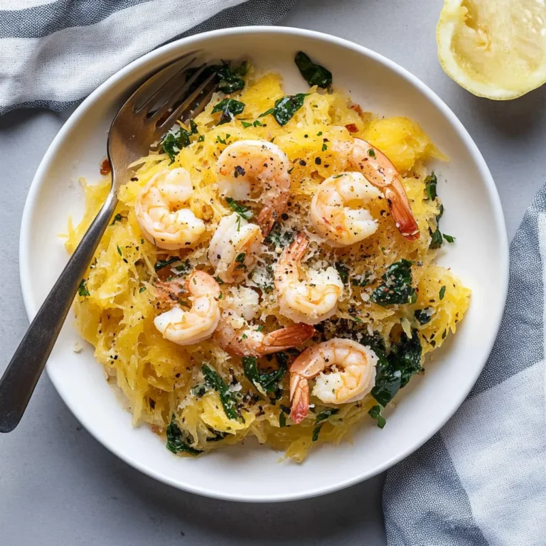 Quick Spaghetti Squash Shrimp Scampi Recipe: A Light Delight