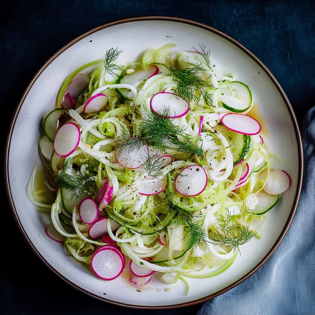 Radish and Fennel Salad with Lemon Dressing: Zesty Delight