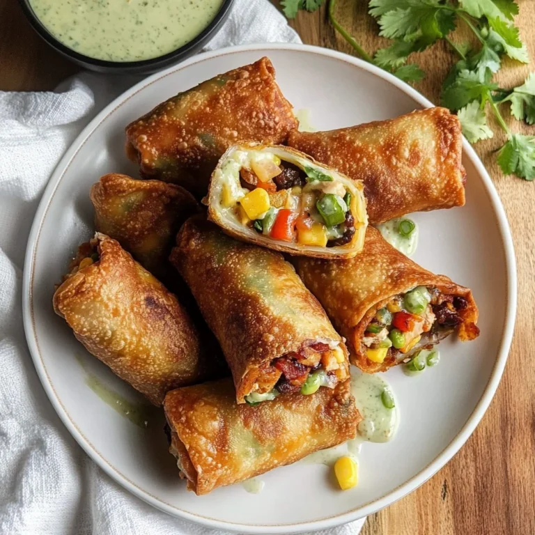 Southwest Chicken Egg Roll: Crispy and Flavorful Treats