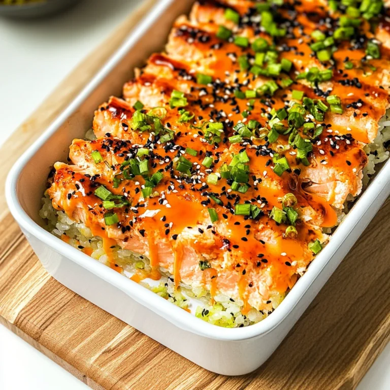 Spicy Salmon Sushi Bake: Comforting and Flavorful Delight