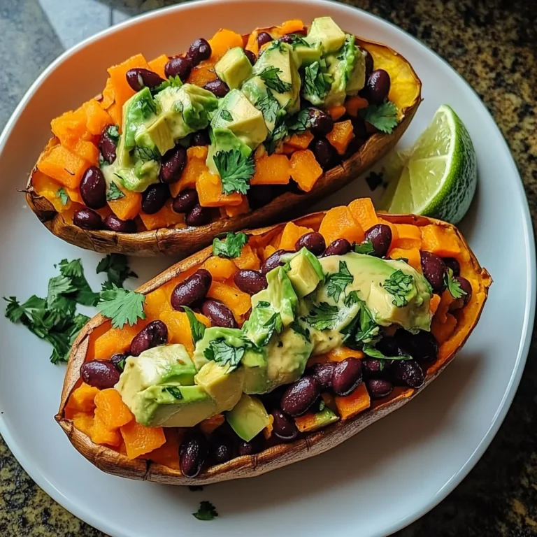 Stuffed Sweet Potato with Avocado: Comfort Food Bliss