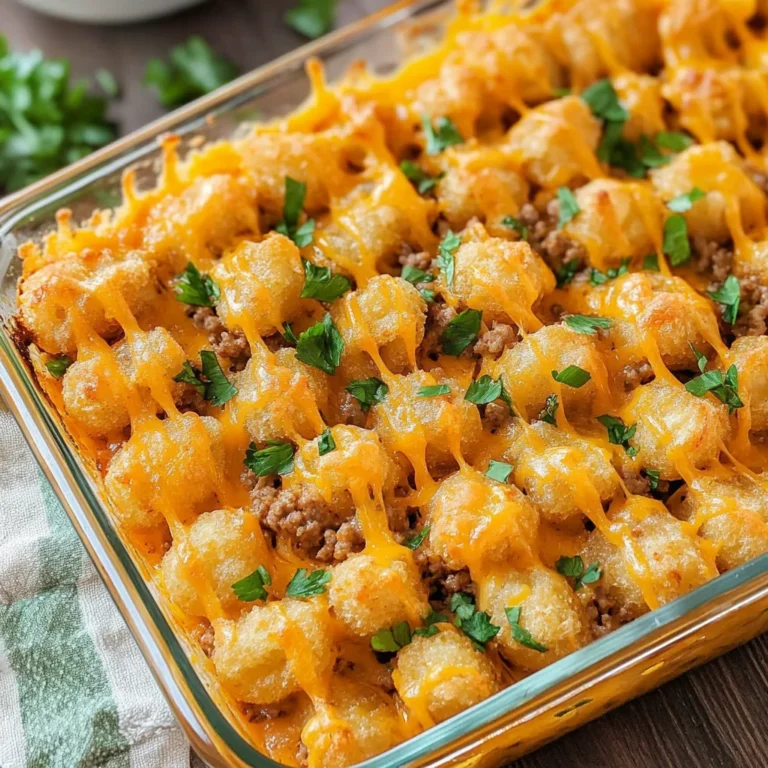 Tater Tot Casserole with Ground Beef: Comfort Food Bliss