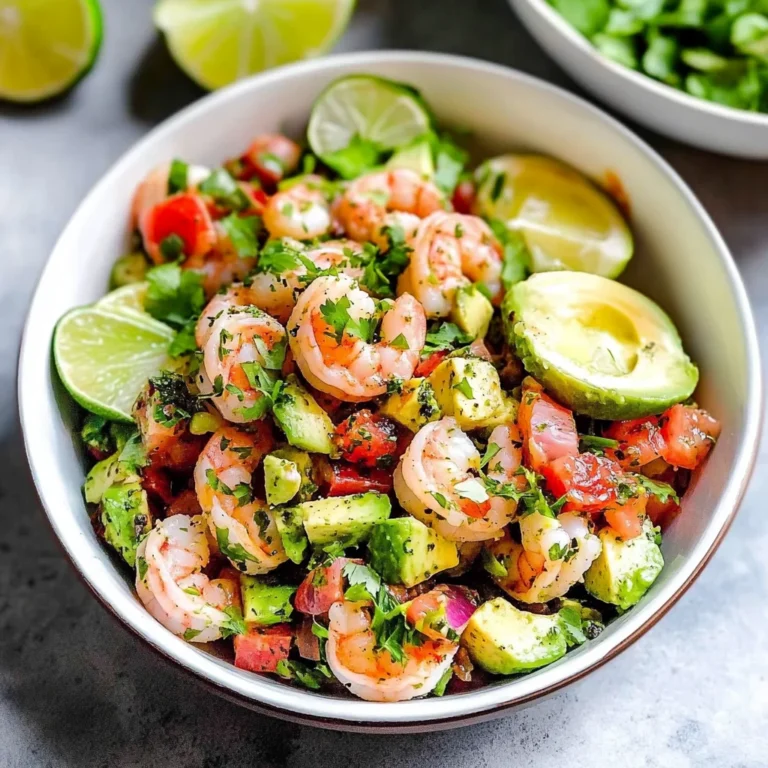 Zesty Lime Shrimp and Avocado Salad: A Flavorful Delight