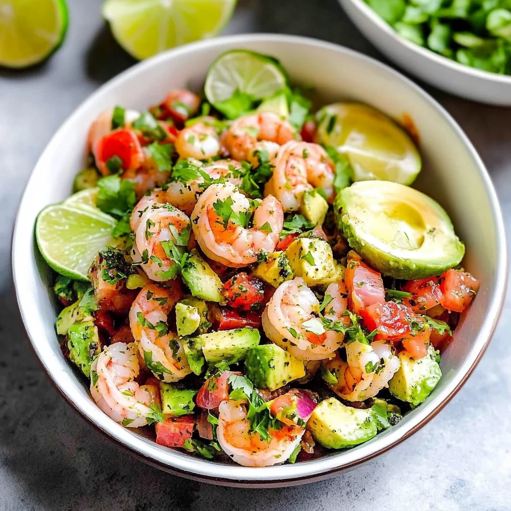 Zesty Lime Shrimp and Avocado Salad: A Flavorful Delight