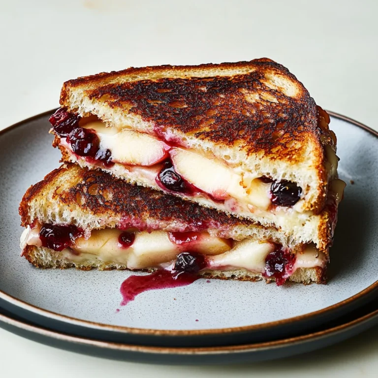 Apple and Cranberry Grilled Cheese: Comfort in Every Bite